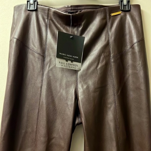 Espresso Soft Faux Leather Pants - Picture 2 of 4